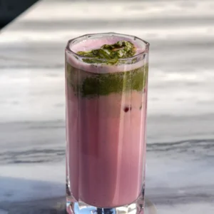 stawberry matcha latte